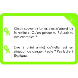 Cartes-questions du jeu Cannabis & Risques pour la prévention chez les adolescents (vue 3)