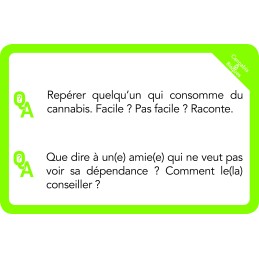 Cartes-questions du jeu Cannabis & Risques pour la prévention chez les adolescents (vue 4)
