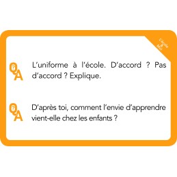 Cartes-questions du jeu L'École & Moi pour parler de motivation scolaire (vue 3)