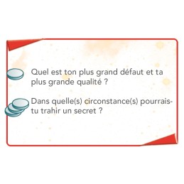 Cartes de vote oui et non du jeu 8ème Dimension
