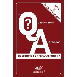Boîte du jeu de cartes Moi & Le Recrutement, collection Questionnons Autrement – Éditions Valorémis