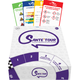 Boîte du jeu Santé'Tour, jeu de prévention santé pour adolescents