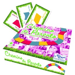Boîte du jeu Chemins de parents, jeu sur la parentalité