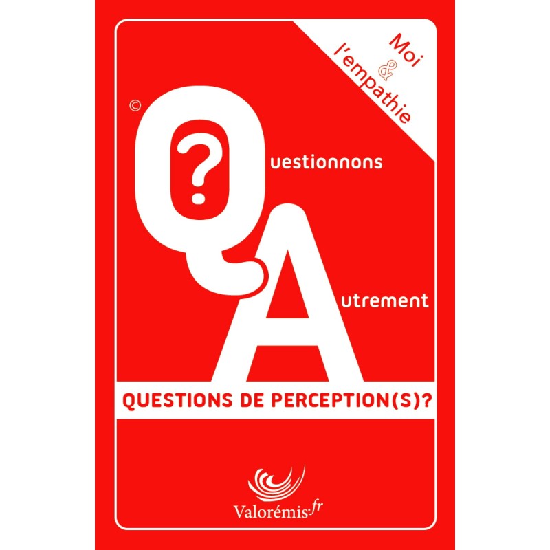 Étui du jeu de cartes Moi & L'Empathie, collection Questionnons Autrement – Éditions Valorémis