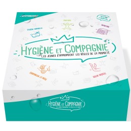 Boîte du jeu Hygiène et Compagnie, jeu éducatif sur l'hygiène