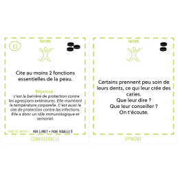 Cartes questions du jeu Hygiène et Compagnie