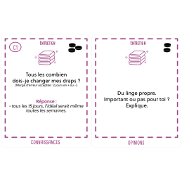 Cartes questions du jeu Hygiène et Compagnie