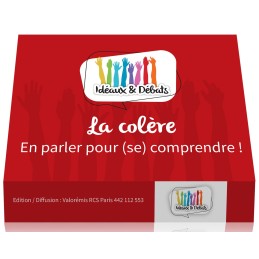 Jeu éducatif sur la colère – couverture du coffret "La colère : en parler pour se comprendre" par les Éditions Valoremis
