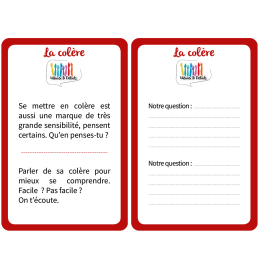 Exemples de cartes de questionnement sur la colère – support éducatif à utiliser en groupe