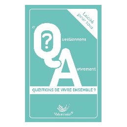 Boîte du jeu de cartes Laïcité pour tous, collection Questionnons Autrement – Éditions Valorémis