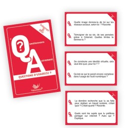 Cartes-questions du jeu Internet & Moi sur les réseaux sociaux (vue 1)