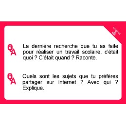 Cartes-questions du jeu Internet & Moi sur les réseaux sociaux (vue 3)