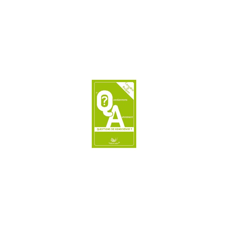 Boîte du jeu de cartes Cannabis & Risques, collection Questionnons Autrement – Éditions Valorémis